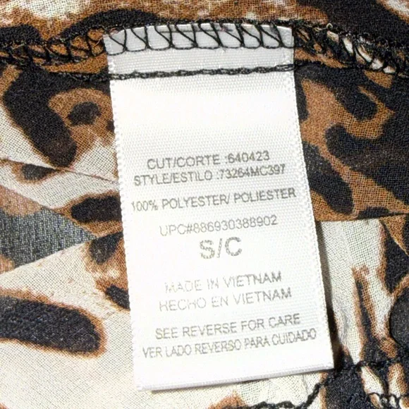 HeartSoul Animal Print Off-Shoulder Blouse - Picture 7 of 11